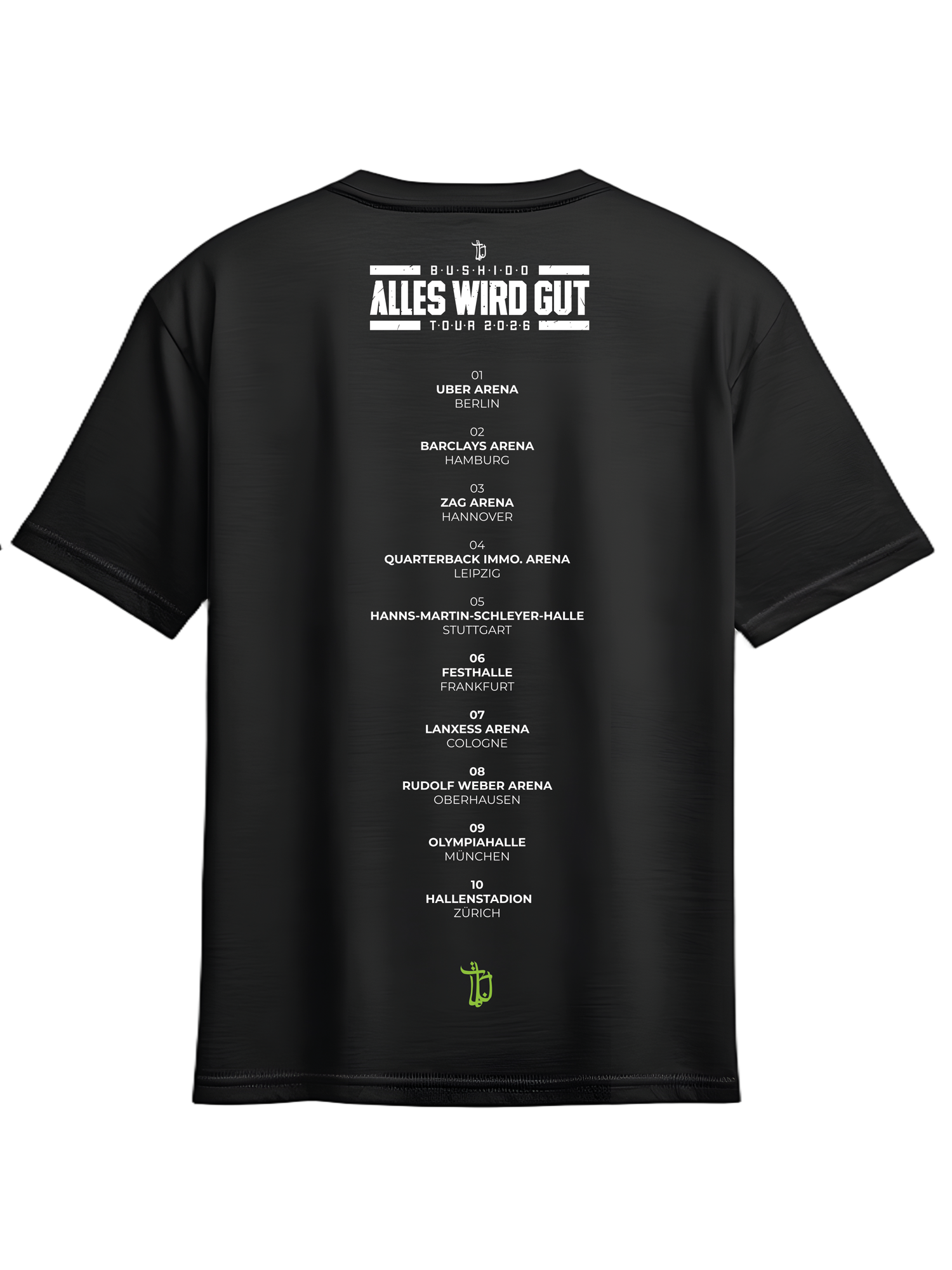 Tour Shirt Logo Green