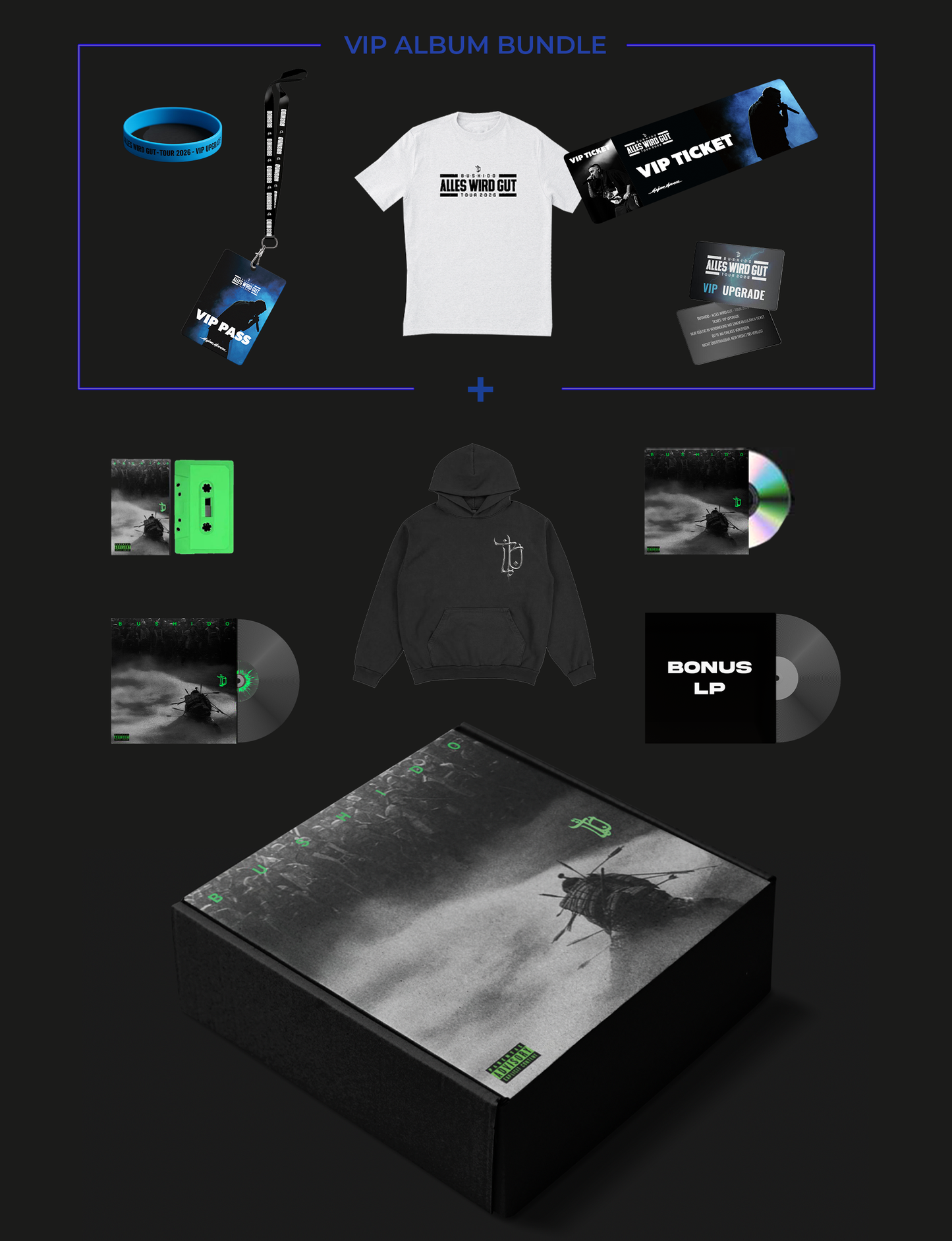 VIP Album Bundle (Album Box + Ticket-Upgrade zu VIP + Specials)